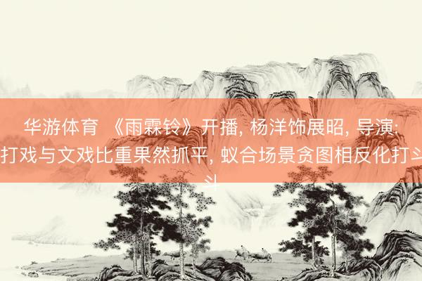 华游体育 《雨霖铃》开播， 杨洋饰展昭， 导演: 打戏与文戏比重果然抓平， 蚁合场景贪图相反化打斗