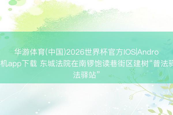华游体育(中国)2026世界杯官方IOS|Android手机app下载 东城法院在南锣饱读巷街区建树“普法驿站”