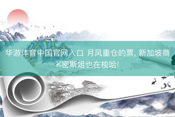 华游体育中国官网入口 月风重仓的票， 新加坡商K密斯姐也在梭哈!