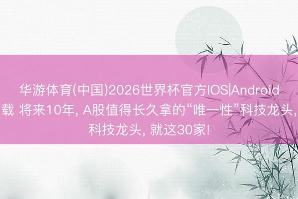 华游体育(中国)2026世界杯官方IOS|Android手机app下载 将来10年， A股值得长久拿的“唯一性”科技龙头， 就这30家!