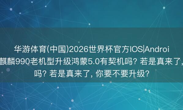 华游体育(中国)2026世界杯官方IOS|Android手机app下载 麒麟990老机型升级鸿蒙5.0有契机吗? 若是真来了， 你要不要升级?