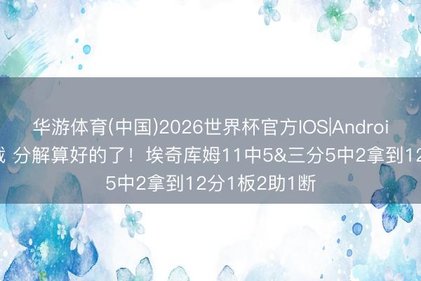 华游体育(中国)2026世界杯官方IOS|Android手机app下载 分解算好的了！埃奇库姆11中5&三分5中2拿到12分1板2助1断
