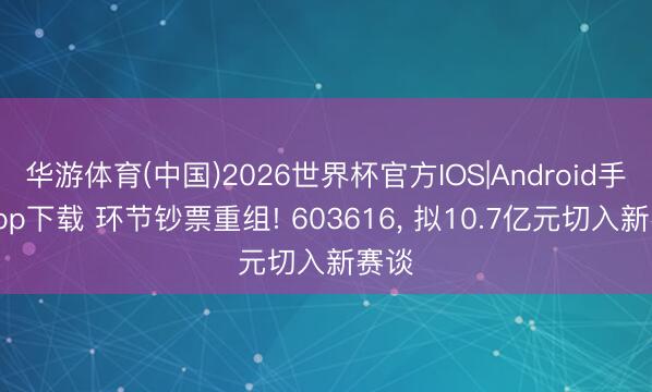 华游体育(中国)2026世界杯官方IOS|Android手机app下载 环节钞票重组! 603616， 拟10.7亿元切入新赛谈