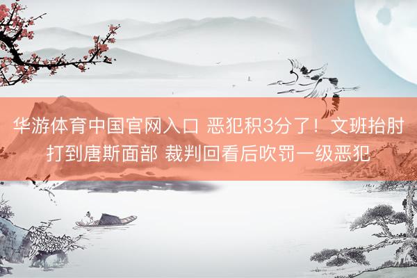 华游体育中国官网入口 恶犯积3分了！文班抬肘打到唐斯面部 裁判回看后吹罚一级恶犯