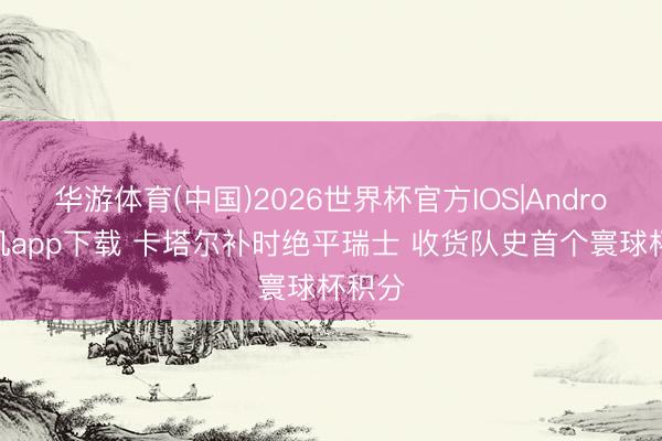 华游体育(中国)2026世界杯官方IOS|Android手机app下载 卡塔尔补时绝平瑞士 收货队史首个寰球杯积分