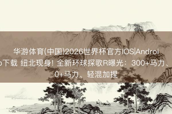 华游体育(中国)2026世界杯官方IOS|Android手机app下载 纽北现身! 全新环球探歌R曝光：300+马力、轻混加捏